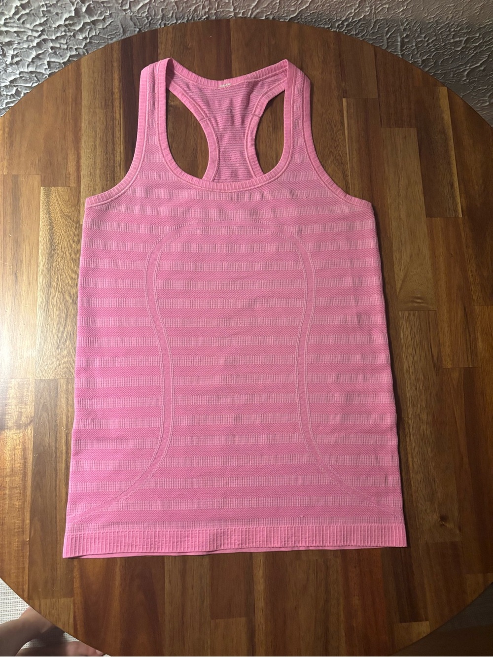 lululemon athletica Pink Seamless Racerback Tank Top, size SMALL